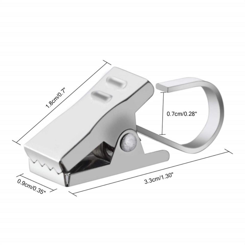 50 шт. Прочные железные крючки для штор, Прочные зажимы для штор, Зажимы для штор из нержавеющей стали, Окно