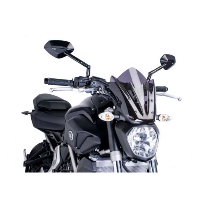 Pare-brise - Puig - NAKED NEW GENERATION (7015) - Yamaha MT-07 - 30cm - Noir, fumé, bleu, rouge