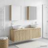 Bathroom Cabinet Set 5 pcs Sonoma Oak Wood Based Material