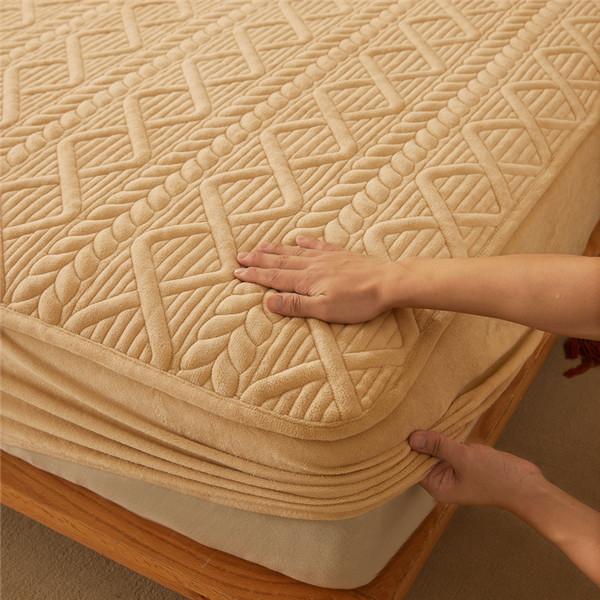 Новая мода, хлопковое утолщенное покрывало, бархатное зимнее теплое простынь, защитный чехол для матраса, утолщенное покрывало, наматрасник