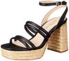 Stuart Sandals Raffia Style Platform Sandals 6508 B Cm E [Jill Shoe] Women's 22.5