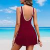 Европейский спортивный слитный купальник 2025: Новый flattering и консервативный стиль пляжной одежды