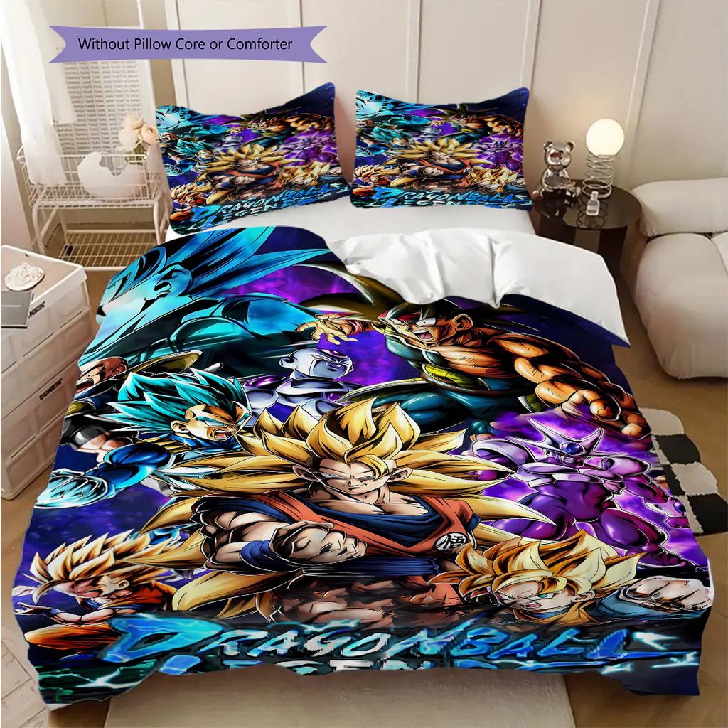 Dragon Ball Soft and Comfortable Duvet Cover, Children's Bedding Set Gift, Extra Large Size, Various Sizes Available -LXR13