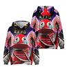 Мужские толстовки с капюшоном REPO Carton Print Sweatshirts Streetwear Loose Pullover Casual Hooded Tops