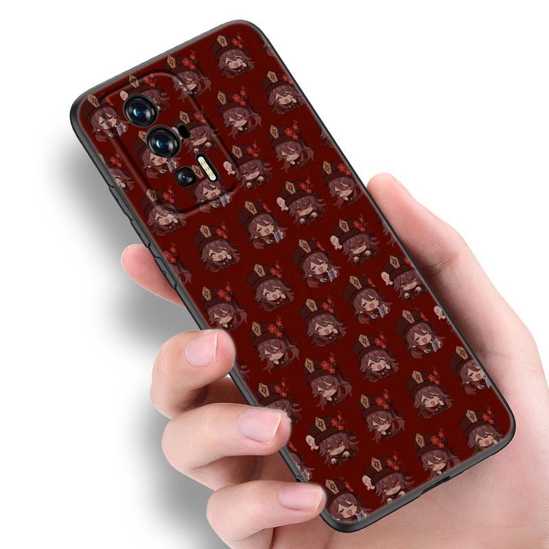 Hu Tao Genshin Impact Black Phone Case For Xiaomi Redmi 7A 8A 9A 10A 11A 9C 10C 12C 13C 11 Prime A1 A2 Plus 12 4G Note 9T 12R