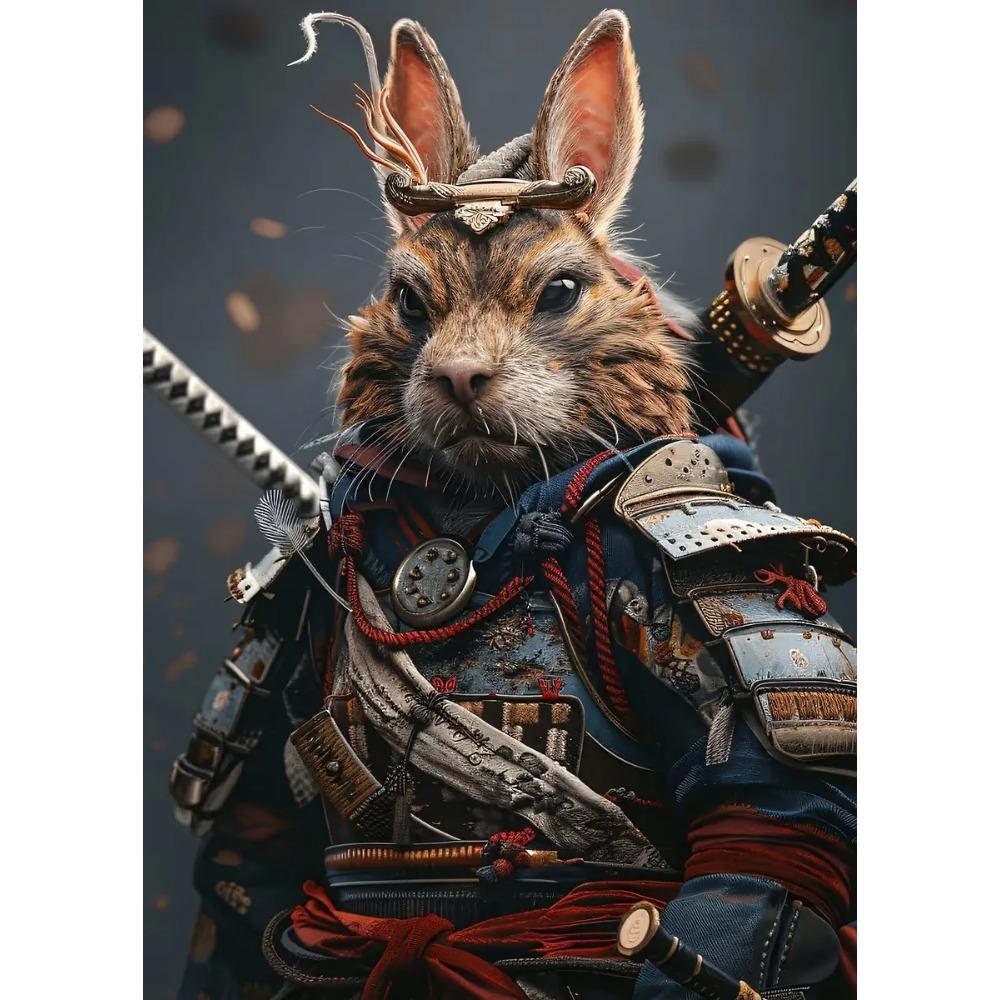 Interesting Rabbit Professional Portrait Posters Game Chef Hero Modern Prints Canvas Wall Art Pictures Home Living Room Decor