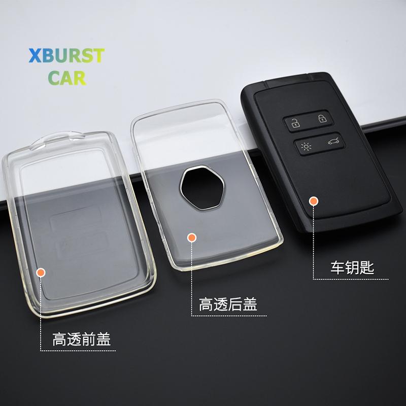 ТПУ чехол для ключа автомобиля для Renault Clio Megane Grand Scenic Sandero Dacia Duster Card Captur Koleos Kadjar Zoe Arkana Espace