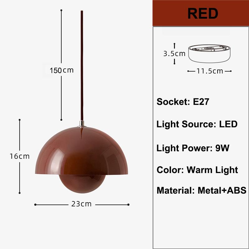 Новые Креативные Люстры Спальня Кабинет Ресторан Подвесной Светильник Декоративная Лампа Многоцветный Опциональный Современный Бутон Внутреннее Освещение