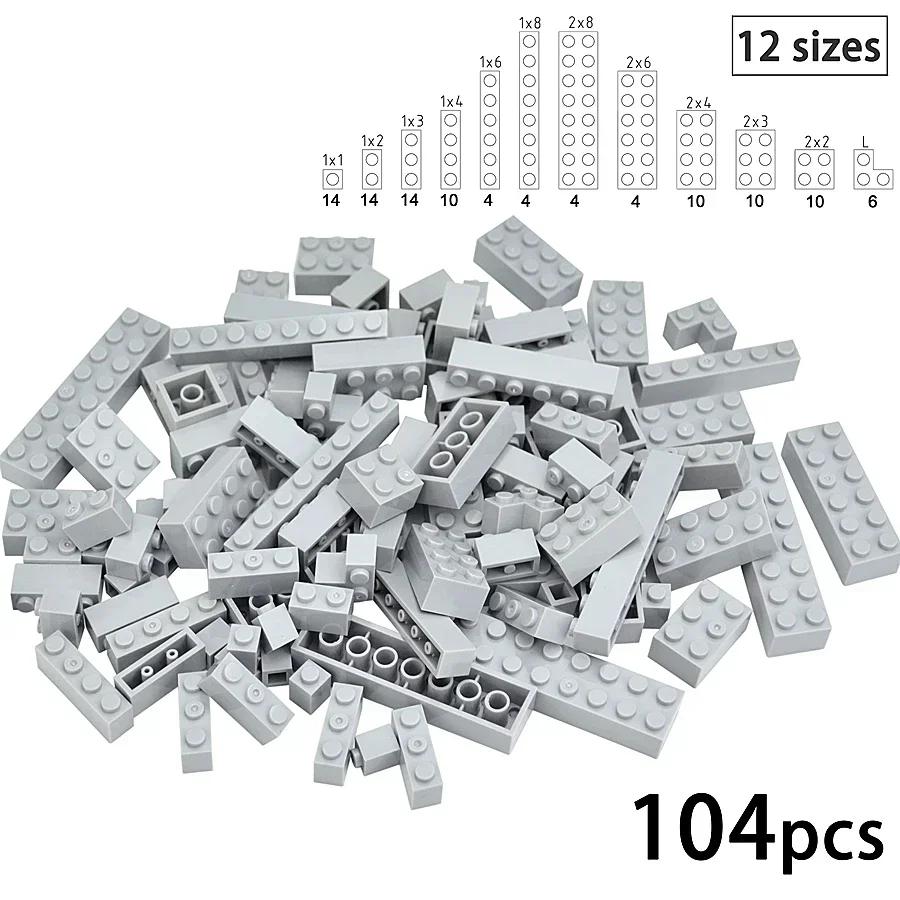 DO IT YOURSELF Plastic Material Construction Bricks Figures 25pcs Thick Blocks 2x4 Dots Dimension Works With featuring 3001 Learning Creativity Toy
