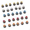 30 Pieces Knobs Hats For 6mm Shaft Potentiometers 5-Colors WH148 AG2