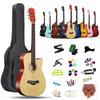 HZDMJ Acoustic Guitar Beginner 18 Piece 38 Introductory Practice For Guitar For Acoustic Classic Guitar Soft Simple Instructions Included Set, Inch,