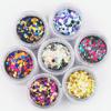 1 Box Mixed Size Colorful Round Nail Sequin Flake Slice Nail Decoration