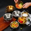 Круглая корейская миска для рисового вина из нержавеющей стали с ручкой, бытовая еда, соусницы, чашки, столовые приборы, столовая посуда, кухонные принадлежности