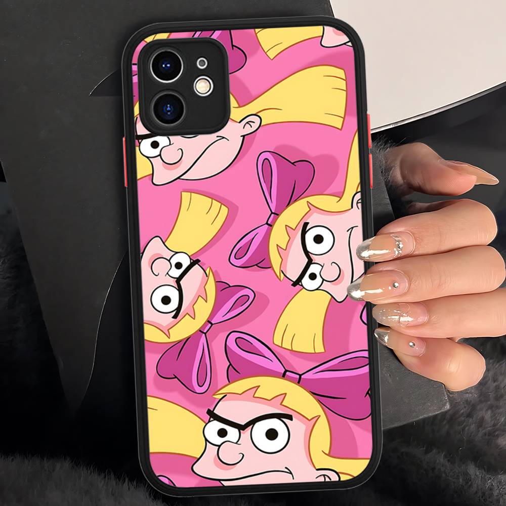 Х-Хей А-Арнольд Хельга Bonito Матовый Защитный Чехол Для IPhone 16 15 14 13 12 11 Pro Max X XS MAX Защитный Чехол