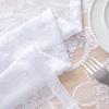 Французская ретро-скатерть с бабочками из кружева, пасторальная скатерть, чехол для журнального столика, пылезащитная ткань, кружевной коврик для стола