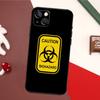 Чехол-логотип со знаком биоопасности для iPhone 14 Pro Max 16 15 11 12 13 17 Pro Max mini 15 16 Plus 16e 17 Air Задняя крышка