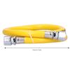 304 Stainless Steel Gas Hose Yellow Stove Gas Line  Daily Home Gas Equipment Replacement