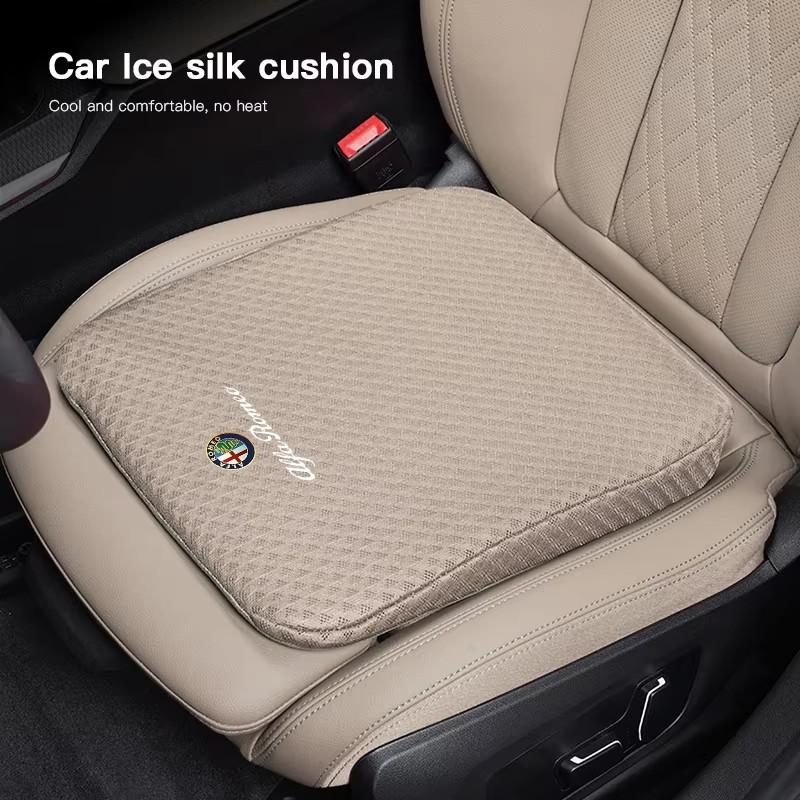 For Alfa Romeo Car Seat Covers Ice Silk Height Increasing Cushion For Alfa Romeo Giulietta Mito 159 Giulia Stelvio 156 147 Tonal