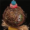 2PCS Cockatiel Conure Hanging Foraging Bird Chewing Toys Parrot Cage Shredder Toy