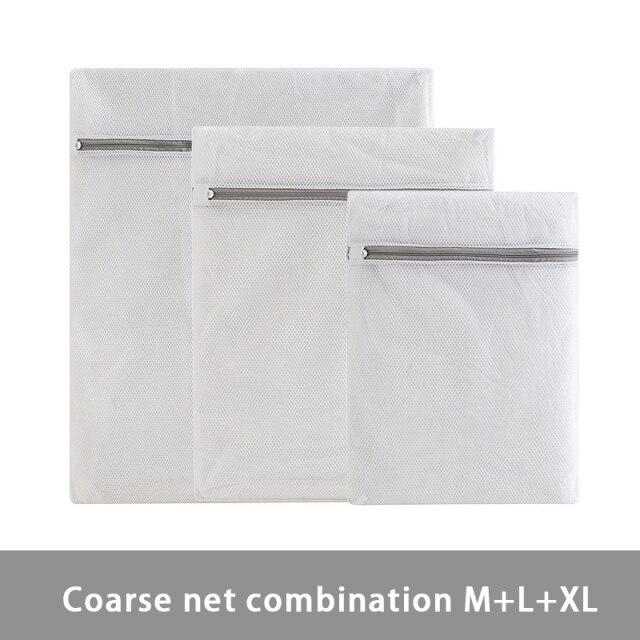 Мешок для белья разных размеров, сетчатые мешки для стирки из полиэстера, грубая сетка, корзина для белья, мешки для стирки для стиральных машин, сетчатая сумка для бюстгальтера