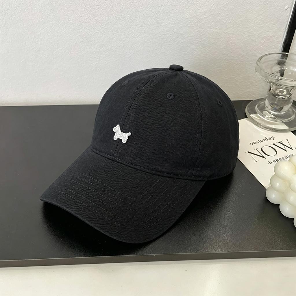 Cartoon Pony Embroidery Versatile Soft Top Baseball Cap Japanese and Korean Fashion Style Embroidery Cap Men's and Women's