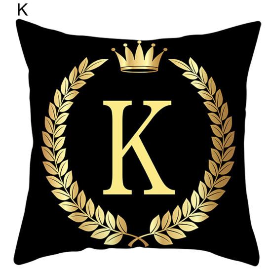 Наволочки декоративные, не раздражающие кожу, моющиеся, черные, золотые, наволочки для подушек для дома
