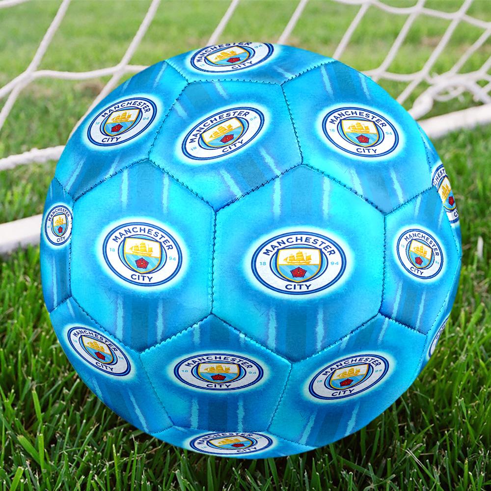 Manchester City FC Print Size 5 Soccer Ball, Standard Match Football for Sports Game and Team Practice, Ideal Gift for Soccer Fans