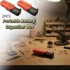 Shockproof Design Button Battery Organizer Portable Battery Organizer Box  Outdoor Travel