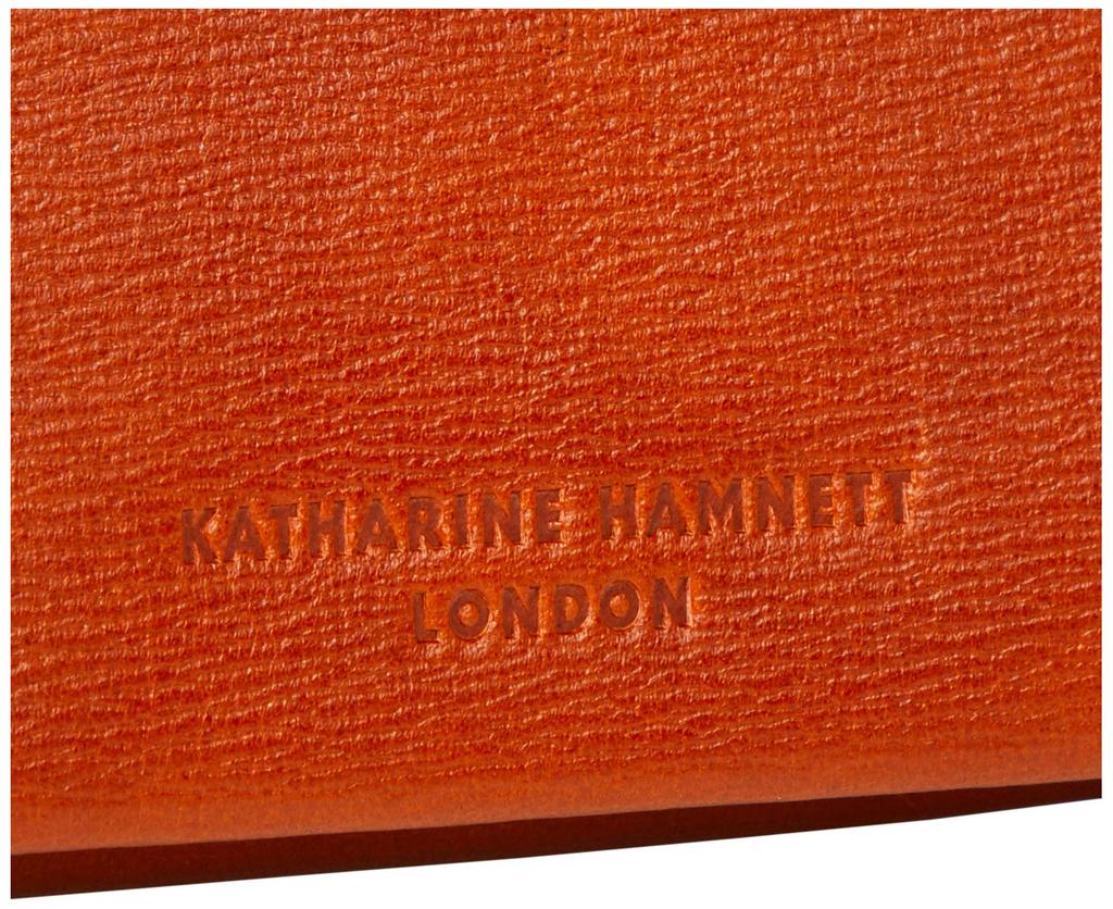 Кошелек-трифолд Katharine Hamnett London Color Tailored 2, изготовленный из премиальной японской кожи кип в античном стиле (Телячья кожа), Компактный тройной с