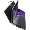 Coque pour Samsung Galaxy Z Fold 3 - BOOLING - Protection Antichoc Smart Case Clear View Noir