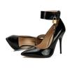 Women High Heels Sexy 14-15cm Red Black Ankle Strap Padlock Round Toe Stilettos Fetish Gay Homosexual SM Cosplay Unisex Shoes