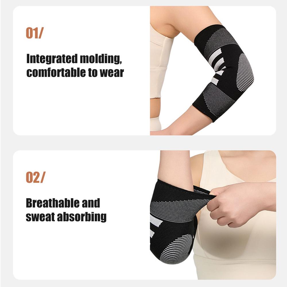 1Pc Elbow Compression Sleeves, Elbow Brace For Tendonitis And Tennis Elbow Sleeve For Tennis, Golfer, Badminton, Weightlifting