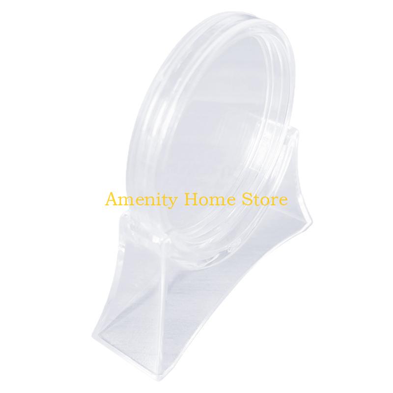 F26C Commemorative Coin Display Holder Capsules with Stands for Collecting Coin Container Organizer Storage Box Supplies