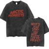 Футболка с графическим принтом музыкального альбома Arctic Monkeys в стиле ретро, мужская винтажная футболка большого размера с коротким рукавом в стиле хип-хоп 2000 года