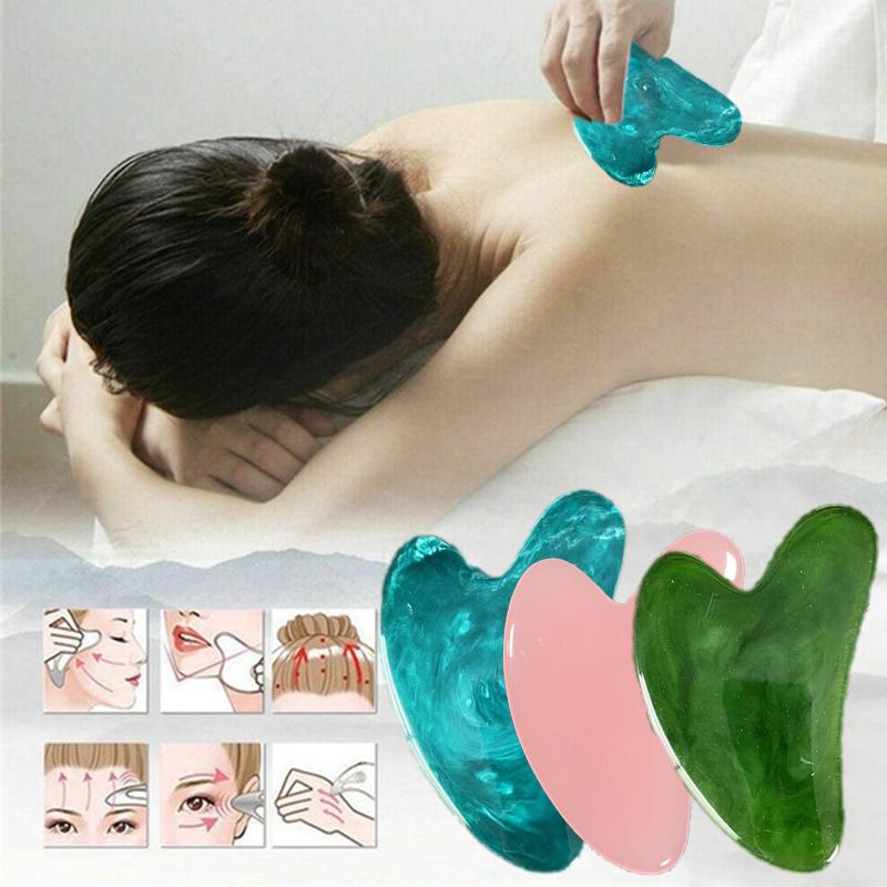 Gua Sha Facial Full Body Massage Natural Resin Board Scraping Massage Tool - Whole Body Scraping Board For Wellness