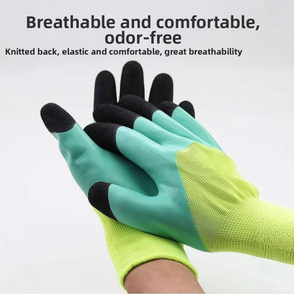 5pairs Full Finger Safety Work Gloves Anti Slip Industrial Protective Gloves Household