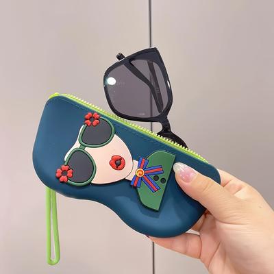 Силиконовый чехол для очков Сумки для мелких предметов Водонепроницаемая коробка для очков Косметичка для монет Пыленепроницаемые многофункциональные сумки для хранения