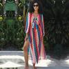 Bikini Cover-ups Sexy Bowknot Summer Vacation Maxi Dress Tunic Women Clothes Beach Wear Swim Suit Cover Up Q1466