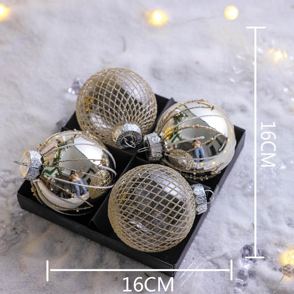 Набор елочных украшений: Девять расписных макаронс конфетных цветов, неправильной формы