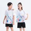 Quick-Dry Badminton Sport Set Adults Kids - Breathable Synthetic Training Uniform Striped Design Unisex
