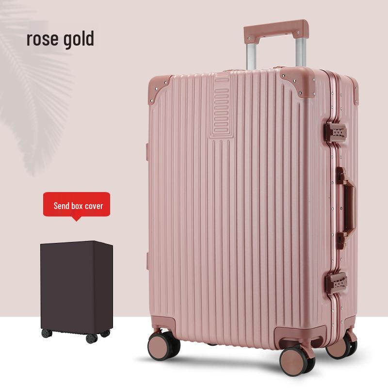 24-Inch Multifunctional Suitcase with Universal Wheels and New Lock System