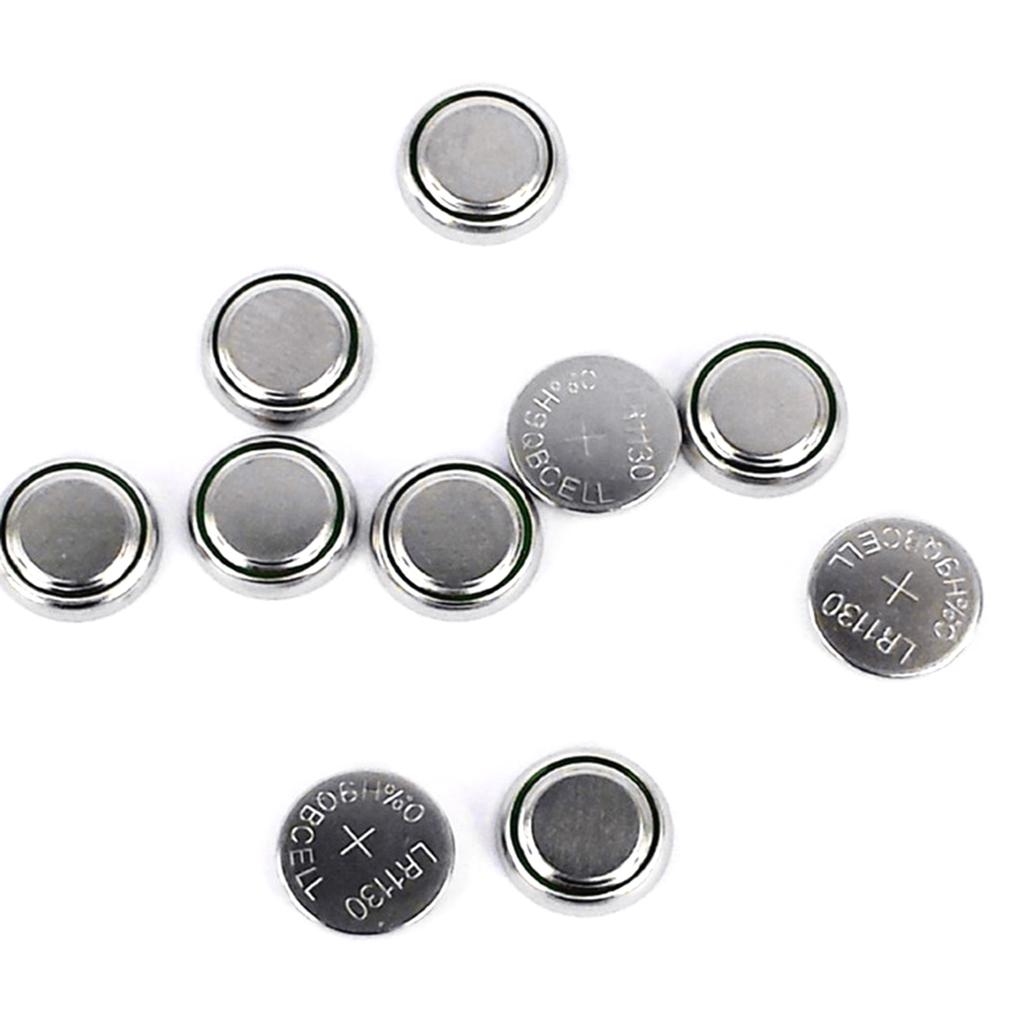 50/100 шт. LR1130 батарейка-таблетка AG10 экологически чистые светящиеся подарки игрушка LR54 часы электронные 1,55 В цинково-марганцевая батарейка