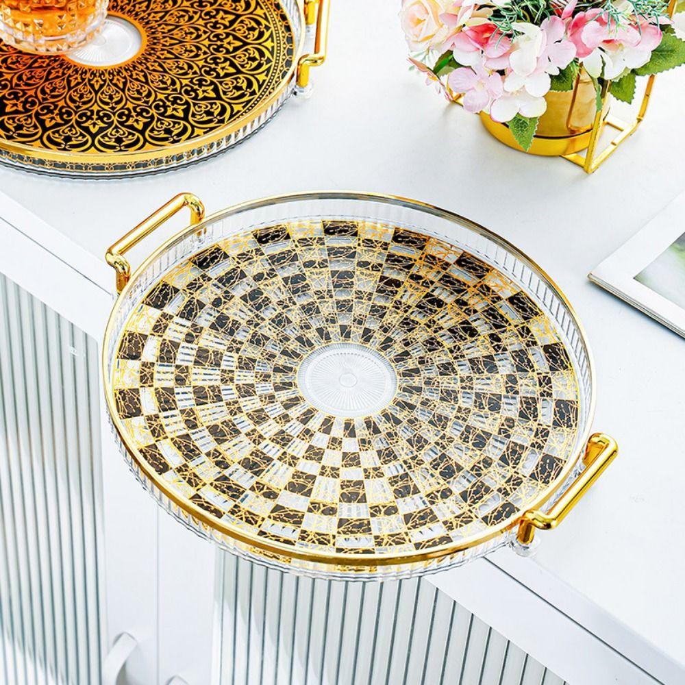 С ручкой Поднос для украшения Рамадана Домашний поднос для хранения хлеба Поднос для чая Мубарак Ид