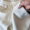 Heavy Rhinestone Velvet Cashmere Wide-Leg Pants - Women's Autumn/Winter Floor-Length Casual Sweatpants