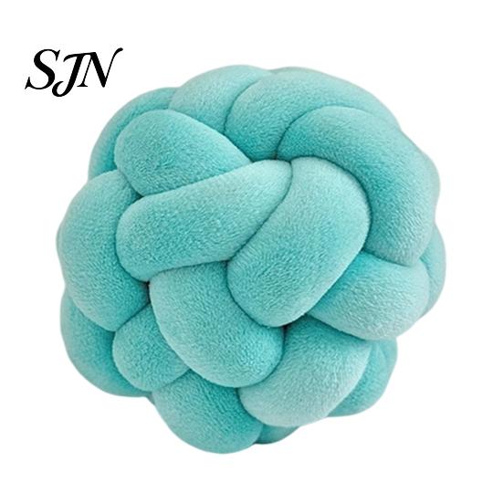 Soft Braided Cushion for Bay Window Knot Ball Throw Pillow, Round Pillow Ball, Knotted Decorative Pillows Couch Sofa Couch, Modern Bedroom Living Room
