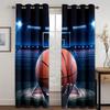 Пожарная баскетбольная площадка Спорт Мальчик Бесплатная доставка Шторы на окна для гостиной Детская спальня Ванная комната Кухня Дверь Домашний декор2 шт.