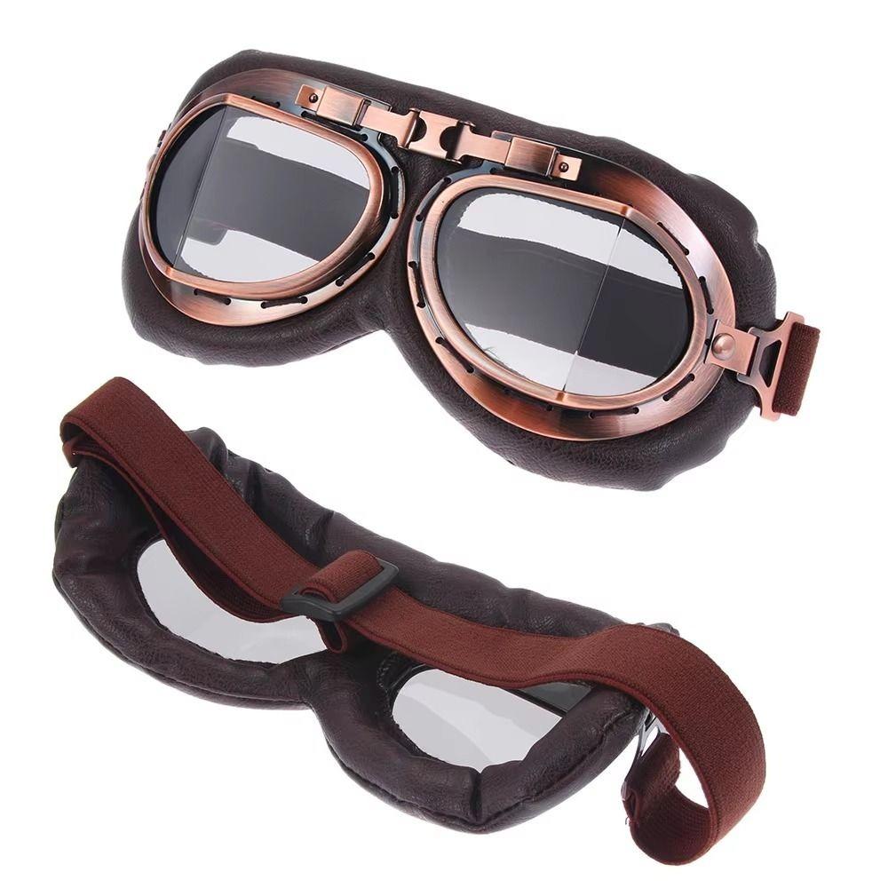 Windproof Retro Pilot Goggles UV Protection Off-Road Eyewear Motorcycle Goggles Motorcycle Riding