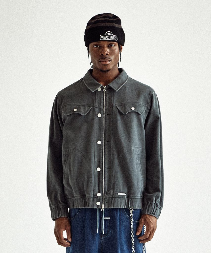 Thevinylhouse Western Work Jacket Charcoal