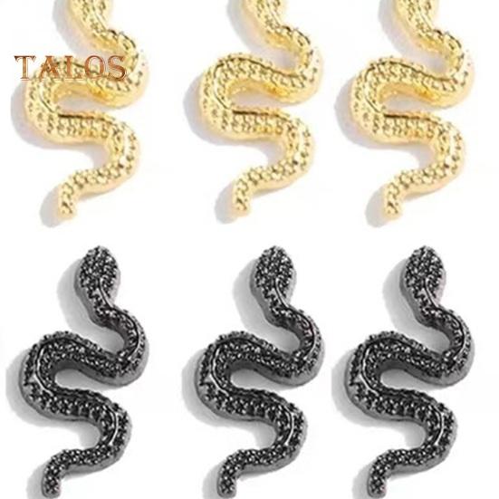 60Pcs/Box Snake Nail Charms with Rhinestones Elegant And Fashionable Nail Art Accessories for Women And Girls