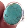 Natural Tibetan Turquoise Gemstone Handmade 925 Sterling Silver Ring S.10 L8O43